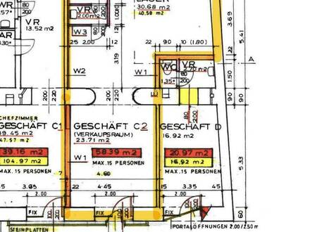 Attraktives Geschäftslokal mit ca. 59m² neben der Mariahilfer Straße