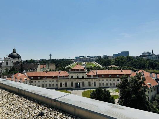 TOP BÜROFLÄCHE IM DG MIT BLICK AUF DAS SCHLOSS BELVEDERE - ERSTBEZUG NACH RENOVIERUNG