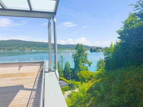 SEEWOHNUNG mit 65 QM XXL Seeblickterrasse & Strandbereich - Klagenfurt Nähe