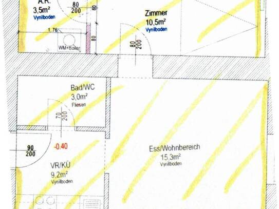 Kleine Wohnung mit Balkon ab 1. April 2025 zu vermieten