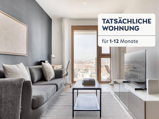 Neubau 2Zi Wohnung mit Freifläche, Rooftop, Fitnessraum, Lounge, unmittelbare Nähe zum Hauptbahhof (VIE161)