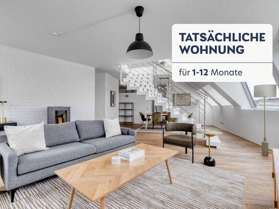 3 Zi Architekten-Dachgeschoß mit Terrasse und Ausblick, Sauna & Infrarot-Kabine, U6 Gumpendorfer Str (VIE272)