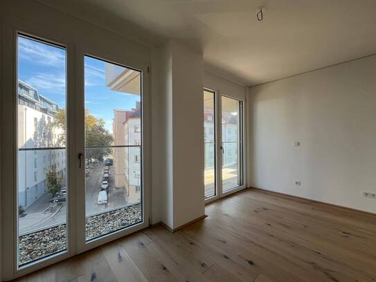 Erstbezug: 4-Zimmer Wohnung mit Balkon, Dusche & Badewanne - Ausblick Nordbergstraße - Nahe U4 - hauseigenes Gym, Wasch…