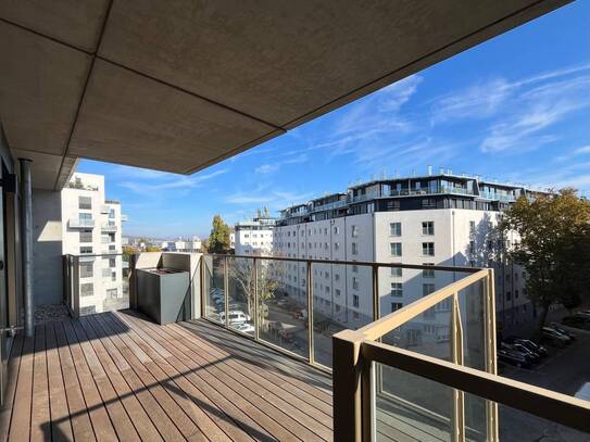 Erstbezug: 4-Zimmer Wohnung mit Balkon, Dusche & Badewanne - Ausblick Nordbergstraße - Nahe U4 - hauseigenes Gym, Wasch…