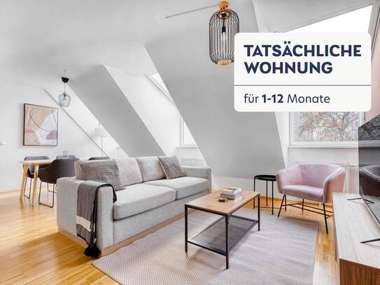 3 Zi Altbau im Dachgechoß, 5 min. von der U-Bahn U3 Kardinal-Nagl-Platz (VIE258)