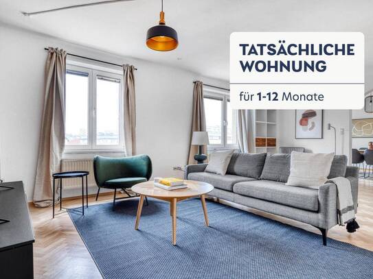 Großzügige 3 Zi mit 2 Bäder und separate Küche, geräumiges Wohnzimmer und schöne Aussicht. (VIE235)