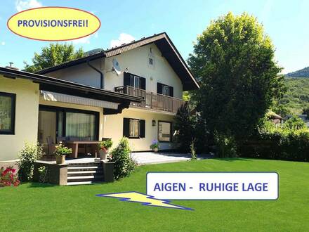 Aigen – Schönes Haus mit Garten in ruhiger Lage, Sonnenterasse, Sauna; Nähe Schloss Aigen