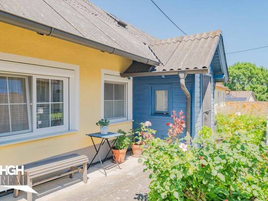 2251 Ebenthal Einfamilienhaus mit Cottage-Flair, Atelier und Biogarten in idyllischer Lage mit Ausblick