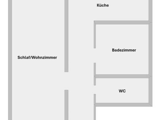 Renovierungs-Chance! Zentrale 2-Zimmer-Wohnung in Wien mit 55m² im Erdgeschoß.