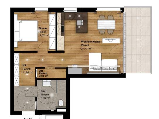 Exklusive Neubauwohnung in Zentrumsnähe von Abtenau