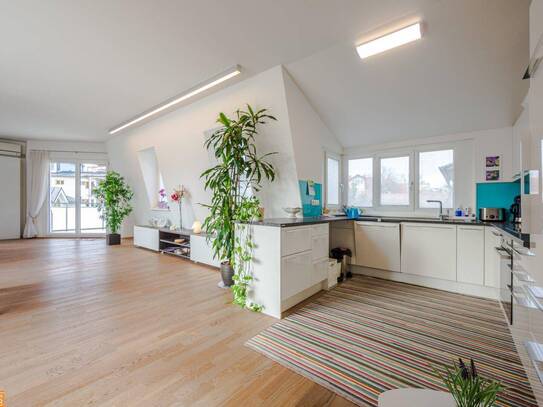 Ruhig gelegenes Penthouse mit Panoramablick