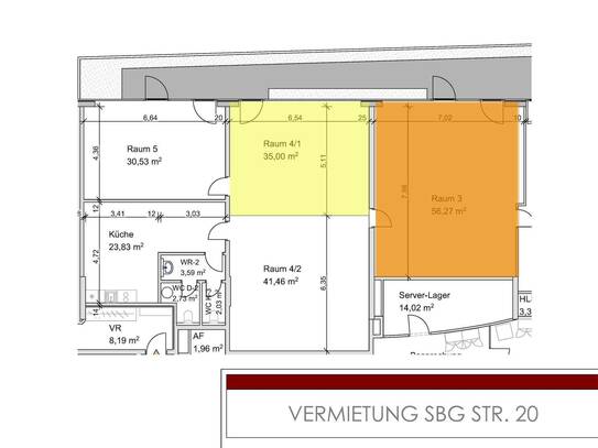 Bürofläche 56 m² in Radstadt zu vermieten