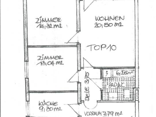 3 Zimmer Wohnung mit Balkon, in ruhiger und sonniger Lage