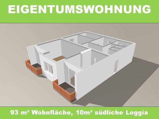 4-Zimmer Wohnung mit Loggia und Traunsteinblick