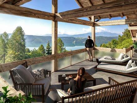 Zweitwohnsitz! Luxuriöses See-Panorama-Penthouse + Naturpool