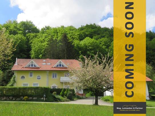 COMING SOON! Idyllisches großzügiges Landhaus mit Einliegerwohnung, Doppelgarage und XXL-Grundstück in wunderschöner Wa…