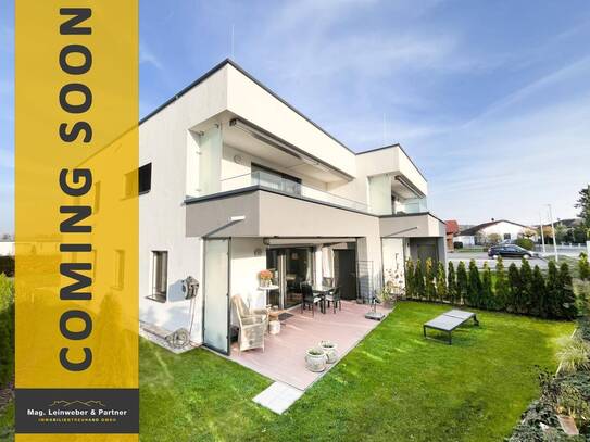 COMING SOON! Exklusive sehr attraktive neue 3 Zimmer Wohnung mit sonnigen Eigengarten und Abstellplatz in Ried im Innkr…