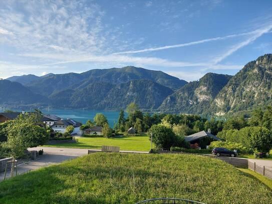 Nussdorf Umgebung, Attersee- und Bergblich in Unterach am Attersee