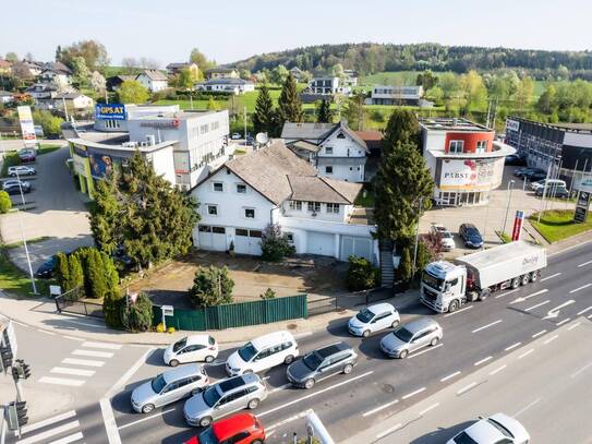 RARITÄT! Gewerbliche Liegenschaft mit viel Platz zum Wohnen und Arbeiten an der B1/Vöcklabruck