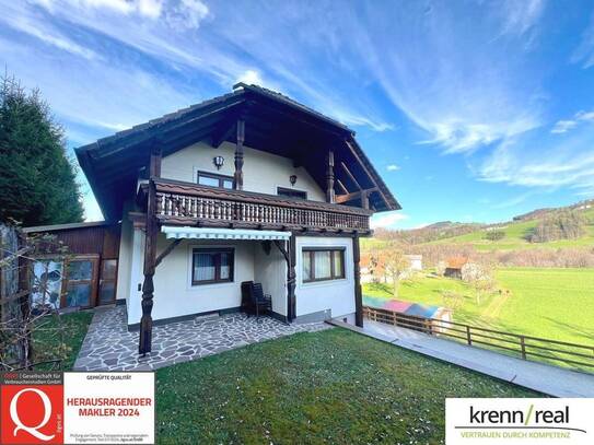 Charmantes Haus mit Bergblick: Guter Zustand & große Garage!