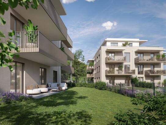 SÜDBLICK Eggenberg - Exklusive Gartenwohnung mit sonniger Terrasse - ERSTBEZUG