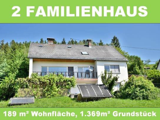 2-Familienhaus in Aussichtslage mit großem, sonnigem Grundstück