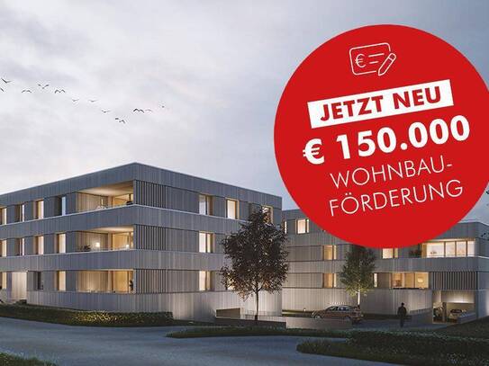 Idylle pur - Wohnen am Rheindamm: 3-Zimmer Terrassenwohnung | WOHNBAUFÖRDERUNG (Top B05)