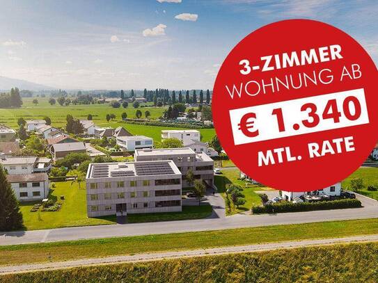 HOHE WOHNBAUFÖRDERUNG | Zuhause fast am See | tolle Raumaufteilung | 3-Zimmer Wohnung mit Terrasse (Top A06)