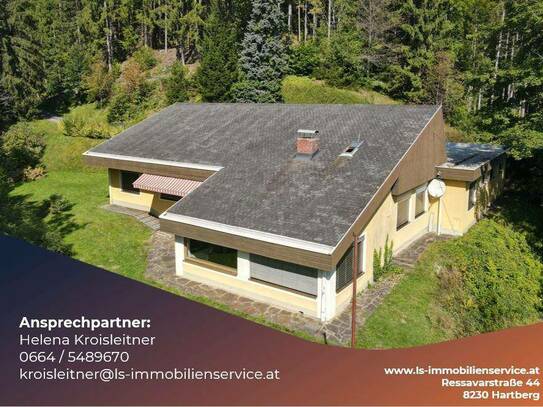 Bezugsfertiger Bungalow in erhöhter Alleinlage in Waldbach!