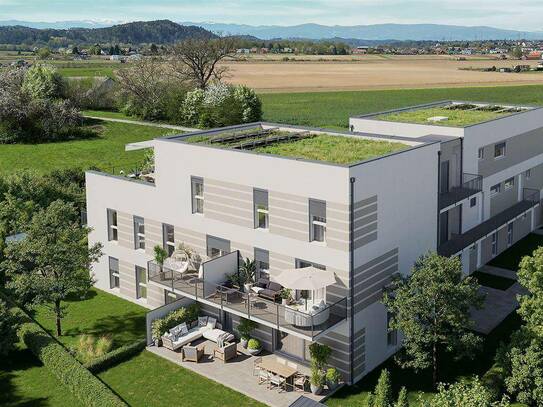 Traumhafte Eck-Gartenwohnung mit RIESENGARTEN und TERRASSE in ruhiger Sackgassenlage! Mitten im Genussidyll Südsteierma…