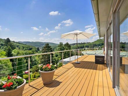 *** ANWESEN MIT ZWEI VILLEN - MIT EIGENEM PARK UND BLICK ÜBER DEN WIENERWALD ***