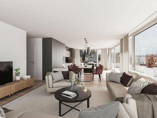 Exklusives 5-Zimmer-Penthouse mit atemberaubendem Ausblick und ca. 143 m² Terrasse