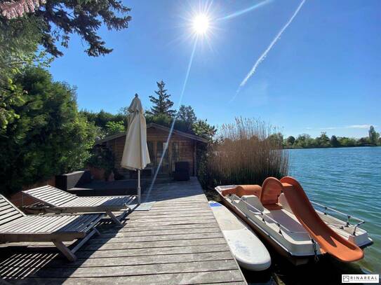 Wunderschönes Landhaus am See | Direkter Seezugang auf Eigengrund (ca. 978 m²) | Wellnessbereich | Birkensee - Münchend…