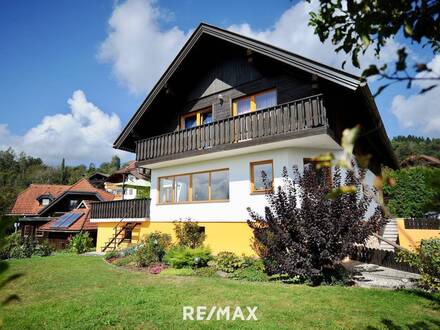 Großzügiges Einfamilienhaus mit tollem Ausblick in St. Urban nahe Feldkirchen.