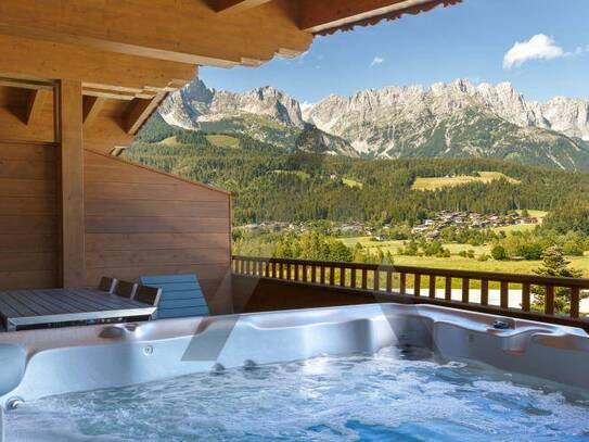 Möbliertes Chalet mit Blick auf den Wilden Kaiser