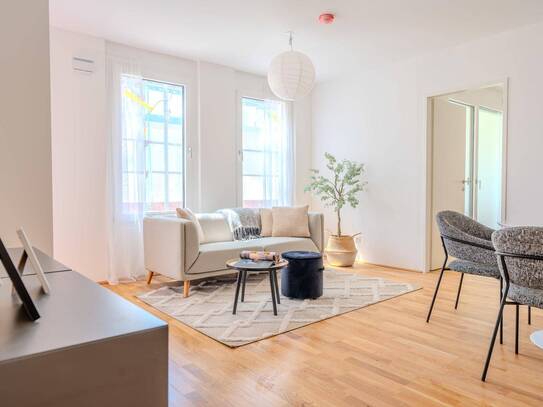 Provisionsfreie Erstbezugswohnung mit Loggia und optimaler Anbindung: Wunderschöner Neubau 2 Zimmer!