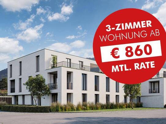 Baustart Frühjahr 2025 fixiert: 3-Zimmer Terrassenwohnung mit Wohnbauförderung (Top A06)