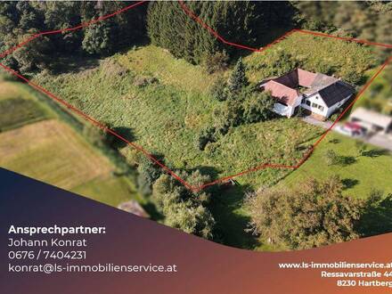 Bauernhaus auf 6.000m² Grundstück in Idyllischer sanfter Hanglage!
