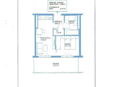 Nur für Anleger - vermietete 2-Zimmer-Wohnung mit großem Balkon! Kaufpreis exkl. MwSt.!