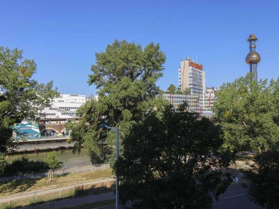 Gepflegte und helle 2-Zimmer-Wohnung mit Blick auf den Donaukanal in Wien-Brigittenau