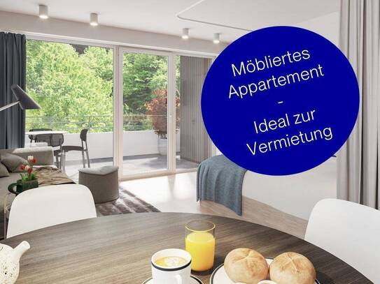 Für Investoren - ideale Wohnung für Kurzzeitvermietungen und für Wohnen auf Zeit!