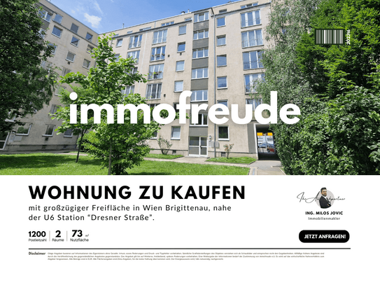 2 Zi -Neubau-Wohnung mit 12m² Loggia & Fernblick, in 1200 | U6 Dresner Straße