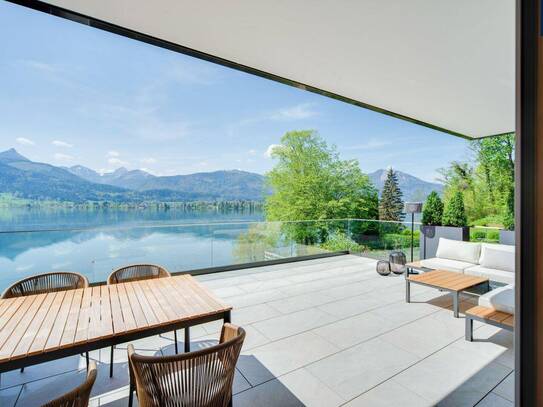 Exklusive Wohnungen am Wolfgangsee mit direktem Seezugang- Leben, wo andere Urlaub machen!
