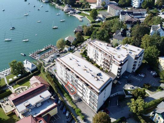 Exklusive Terrassenwohnung am Wörthersee mit Seeblick & Privatstrand an einmaliger Lage an der Promenade von Pörtschach