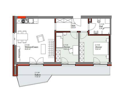 Wohnung in sonniger und ruhiger Lage zu vermieten