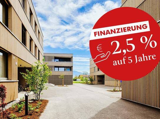 Sonderkonditionen von 2,5% p.a. auf 5 Jahre: 3-Zimmer Terrassenwohnung (Top A07)