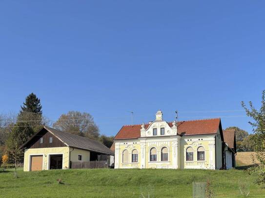 ** BEZAUBERNDES UNIKAT ** Neustift b. GS !! Charismatisches Bauernhaus mit ca. 1,45 Hektar Eigengrund in Grünruhelage !!