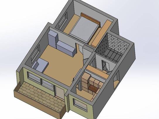 2 Zimmer-Wohnung (45m²) in St. Michael zu vermieten (nähe Hapimag)