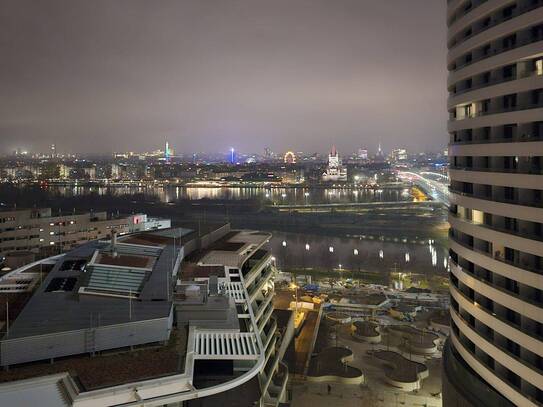 IHR FENSTER INS GRÜNE: PANORAMABLICK ÜBER DER NEUEN DONAU