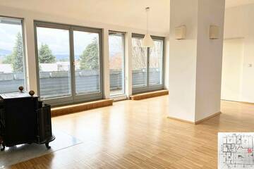 100m² Dachwohnung, sonnig, ruhige, provisionsfrei mit 2 Terrassen in Langenzersdorf